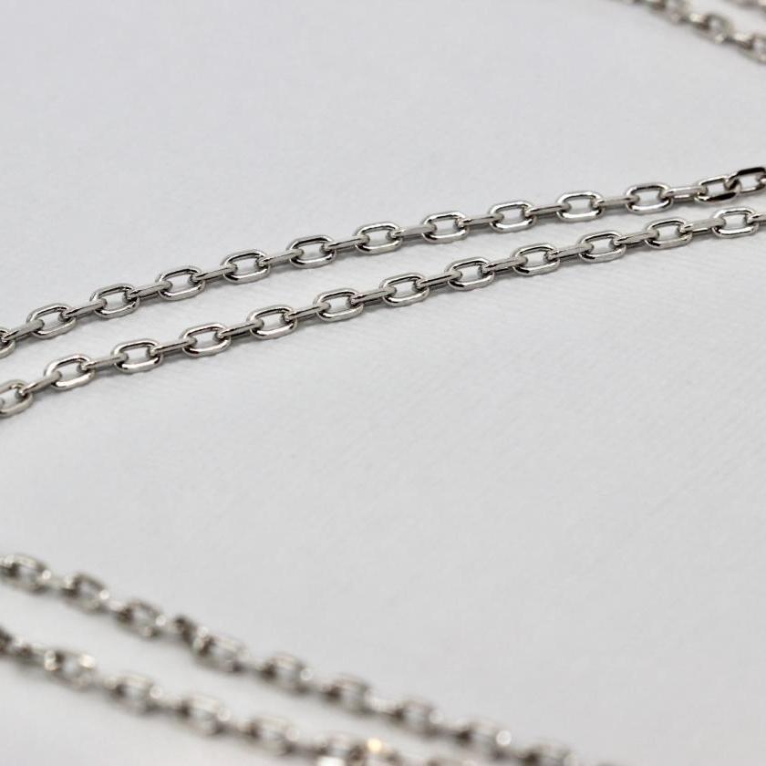 18ct White Gold Greek Link Chain