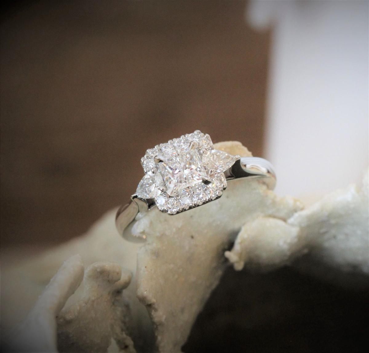 Ophelia Oregon Sunstone Delicate Filigree Engagement Ring with Trillio –  Swank Metalsmithing