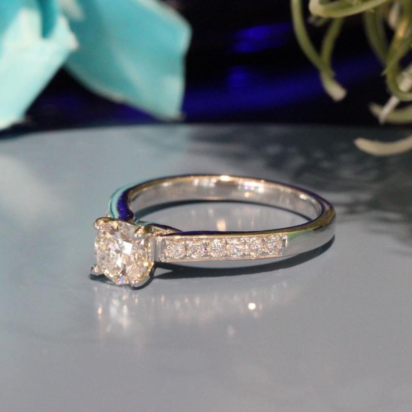 The Diamond Band Engagment Ring