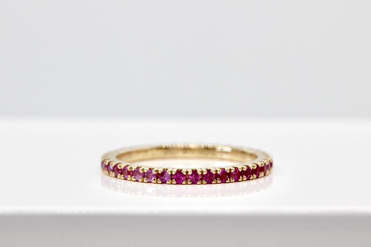Ruby on sale ombre ring