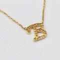 14ct Yellow Gold Initial B Pendant