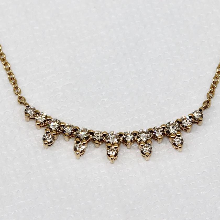 14ct Yellow Gold Diamond Necklet