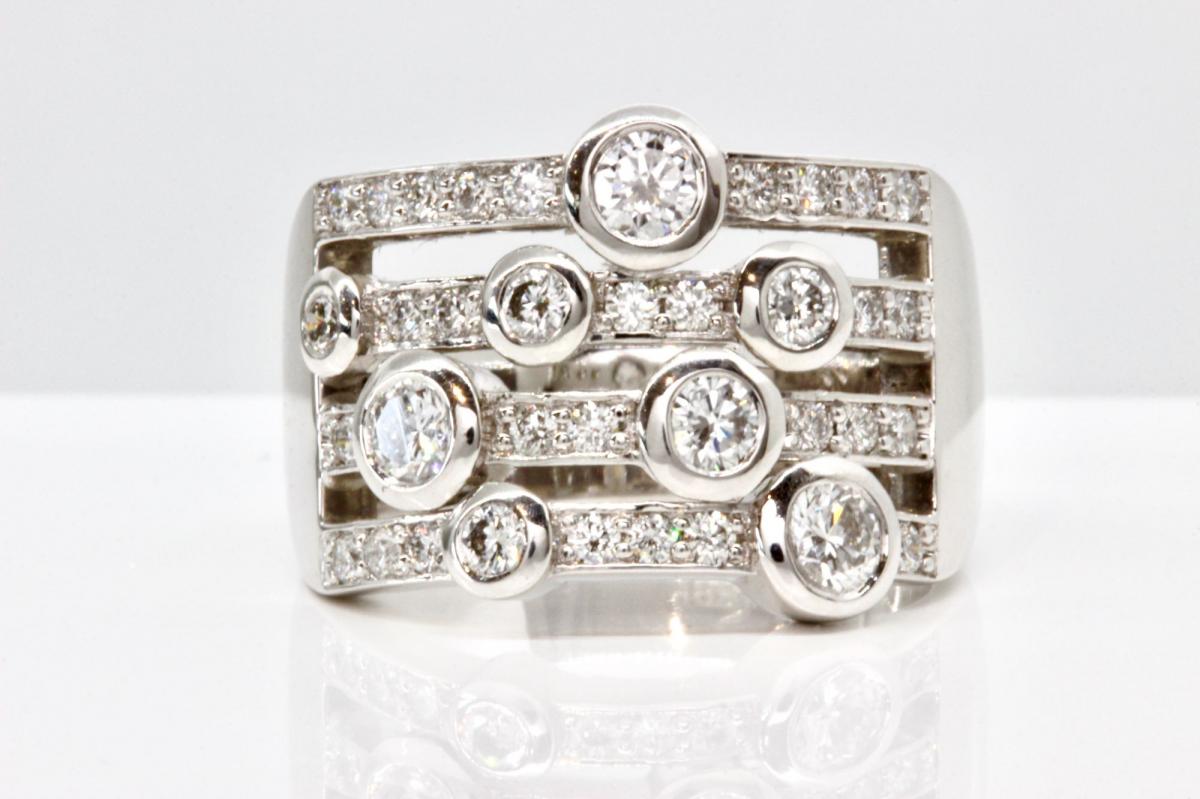 4 row diamond ring deals