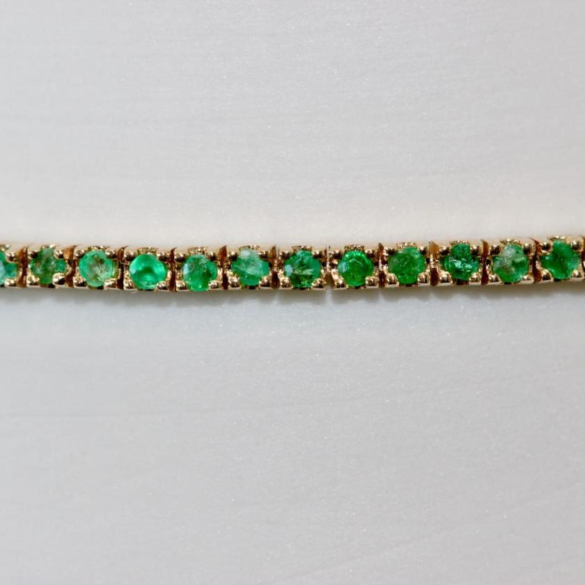 The Petite Tennis Bracelet - Emerald