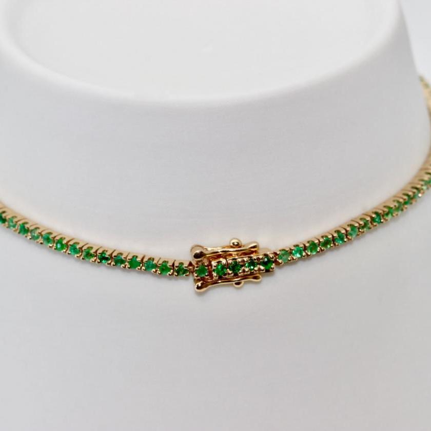 The Petite Tennis Bracelet - Emerald