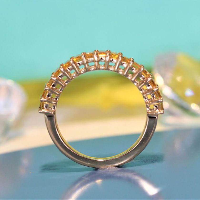 14ct Yellow Gold Yellow Sapphire Ring
