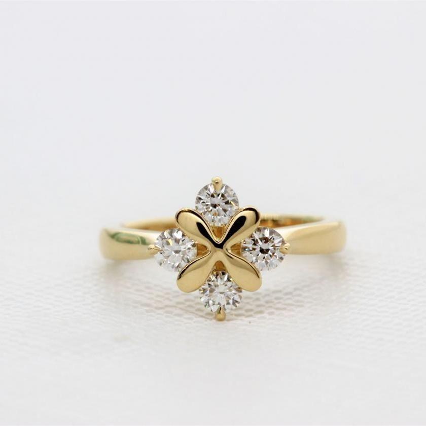 The Flower Diamond Ring Yellow Gold [1272] 7,340 Birkbecks