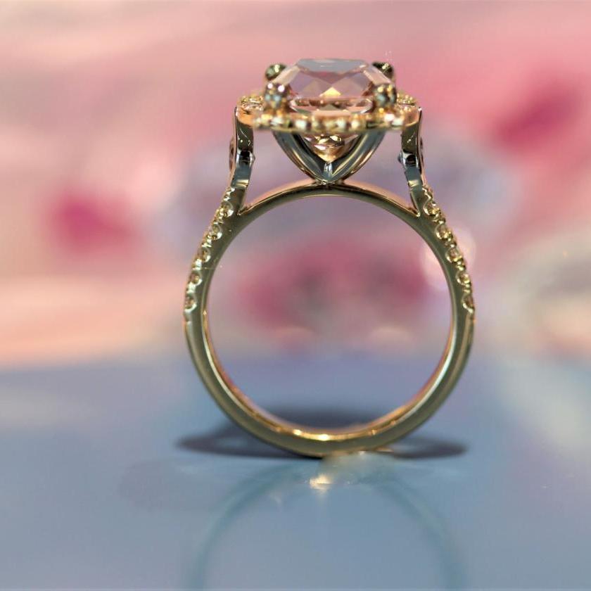 The Rose Gold & Morganite Ring