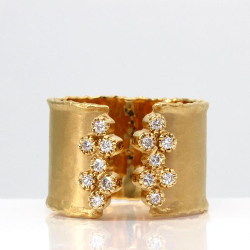 The Gold & Diamond Cuff Ring