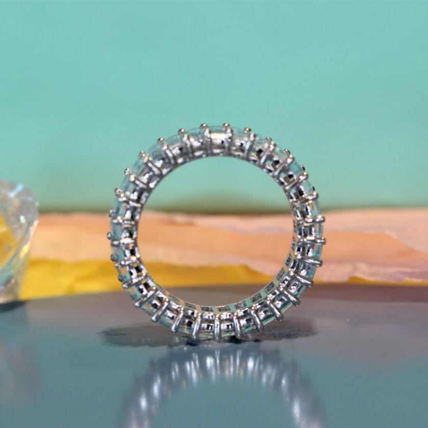 The Aquamarine Full Eternity Ring