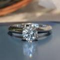 18ct White Gold Diamond Solitaire Ring