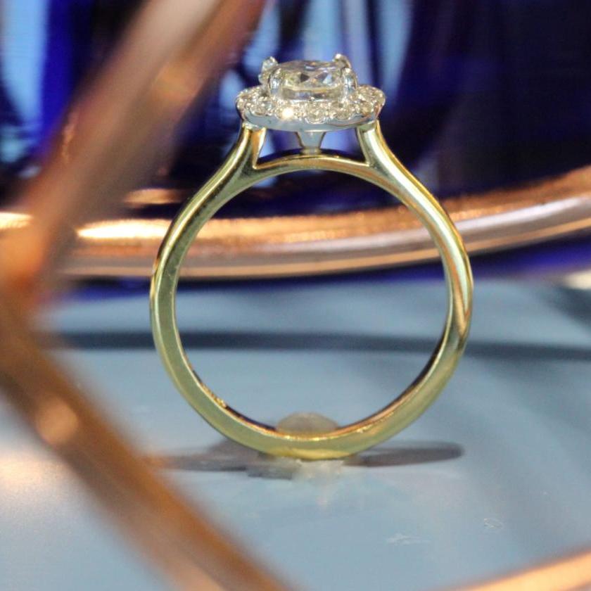 The Diamond Halo Engagement Ring - Round