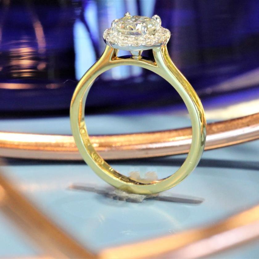 The Diamond Halo Engagement Ring - Round