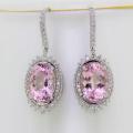 The Morganite & Diamond Drop Earrings