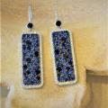 The Sapphire Tablet Earrings - Blue