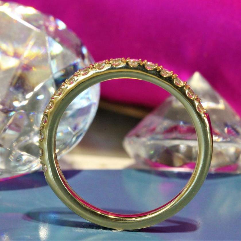 The Petite Diamond Band - Yellow Gold