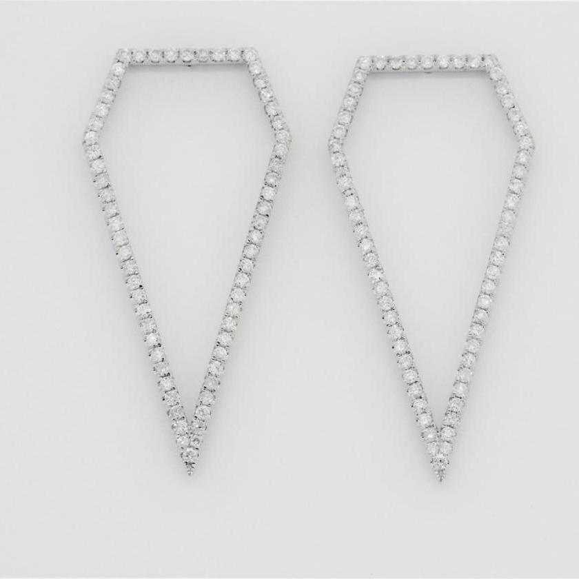 The Diamond Shaped Drop Earrings