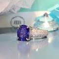 The Pave Diamond & Tanzanite Ring