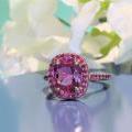 The Pink Sapphire Halo Ring