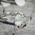 The Pear Diamond Trilogy Engagement Ring