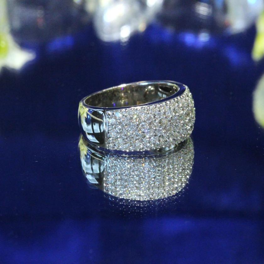 The Multi Pave Set Diamond Dress Ring