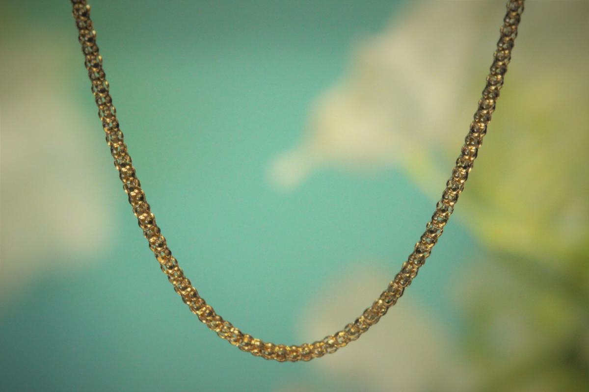 Yellow gold wheat chain deals