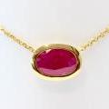 18ct Yellow Gold Ruby Necklet