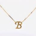 14ct Yellow Gold Initial B Pendant