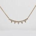 14ct Yellow Gold Diamond Necklet