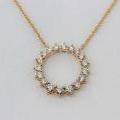 14ct Yellow Gold Diamond Necklet