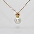 18ct Yellow Gold South Sea Pearl and Diamond Pendant