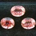 Set of Three Oval Cut Tourmalines