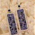 The Sapphire Tablet Earrings - Blue