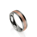 The Rose Gold and Titanium Wedder