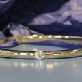 The Petite Solitaire Diamond Bangle