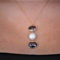 The Petal Pearl & Gem Pendant