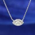 The Diamond Halo Pendant - Marquise