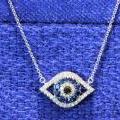 The Horus Sapphire & Diamond Pendant