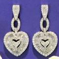 The Triple Heart Diamond Stud Earrings