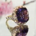 The Amethyst & Diamond Cocktail Ring