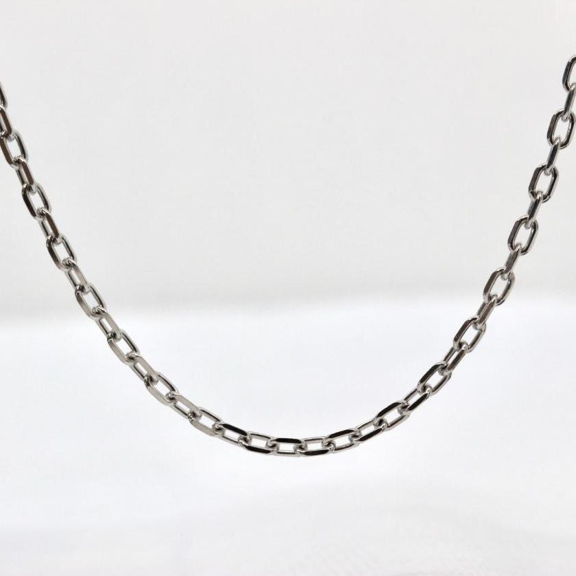 18ct White Gold Greek Link Chain