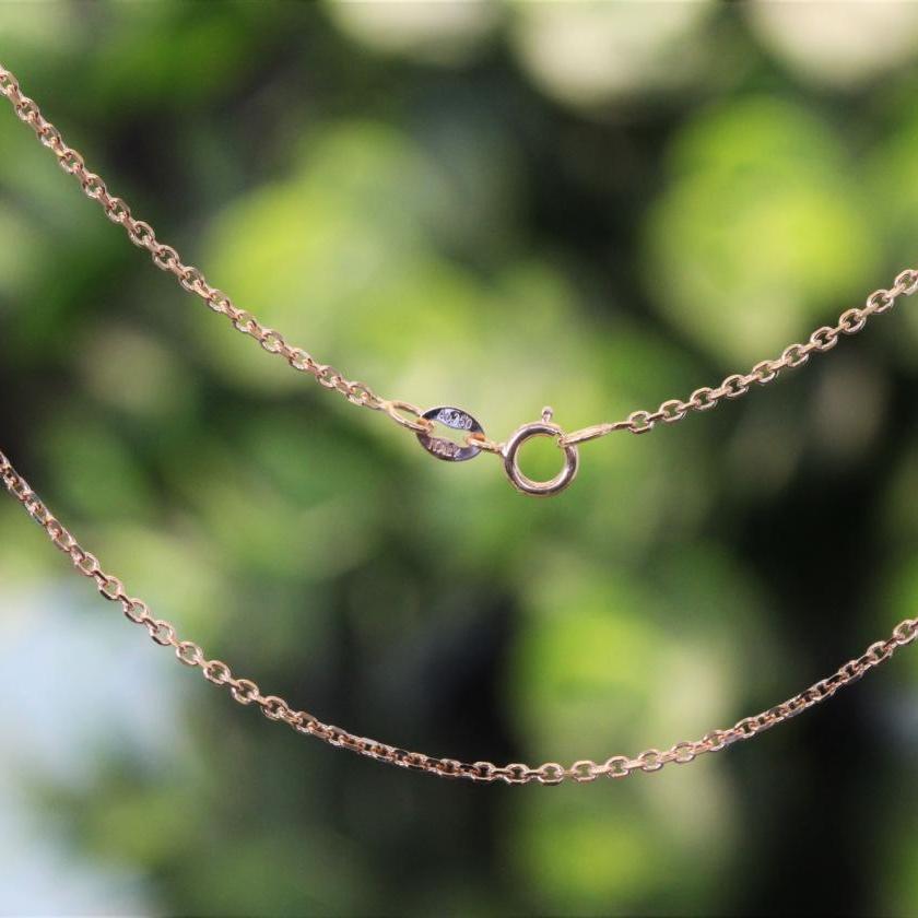 18ct Rose Gold Anchor Chain