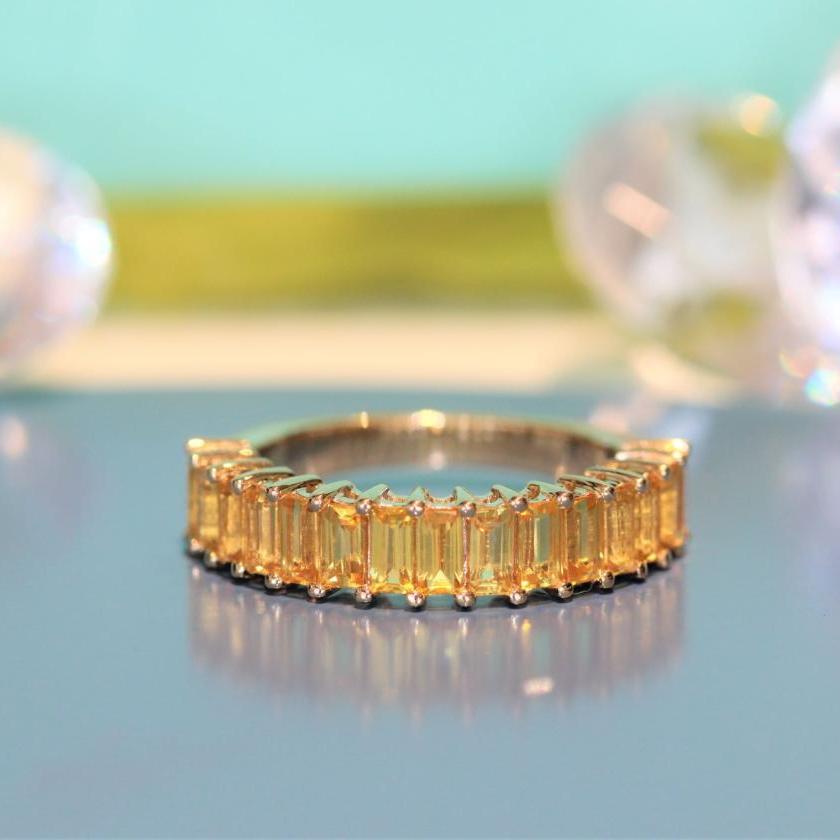 14ct Yellow Gold Yellow Sapphire Ring