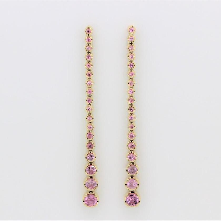 The Pink Sapphire Kinetic Earrings
