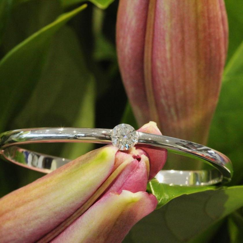 The Solitaire Diamond Bangle