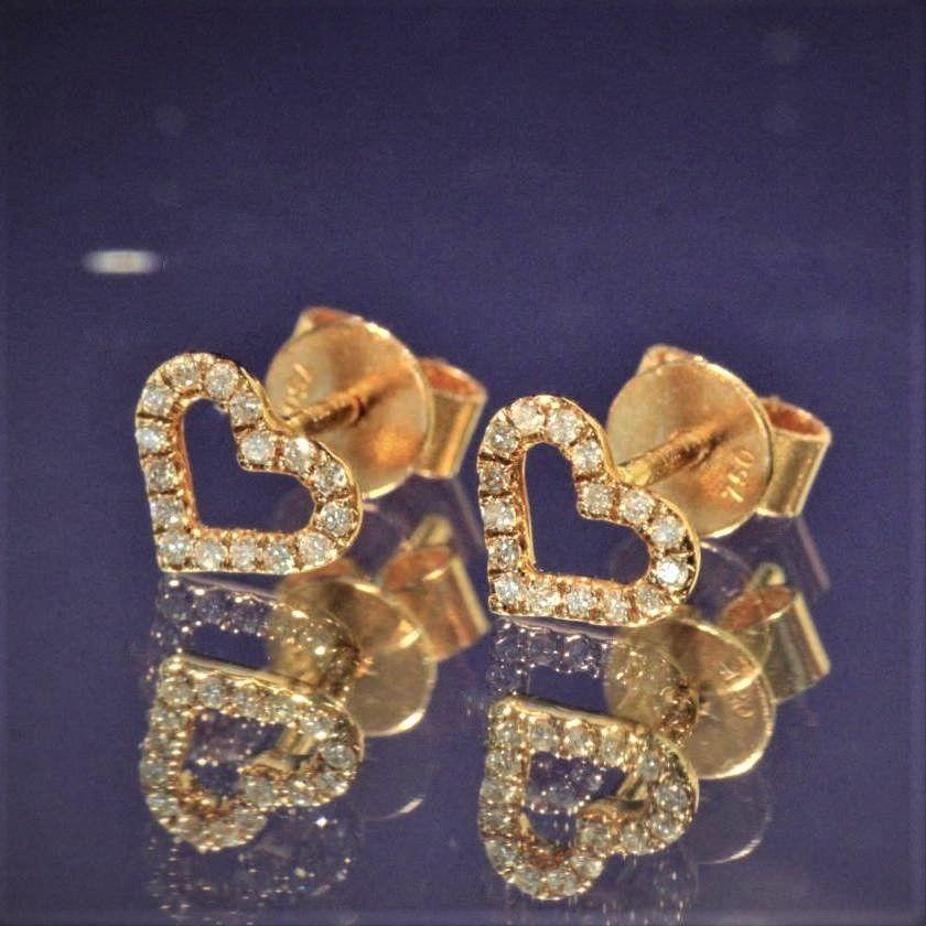 The Diamond Love Stud Earrings