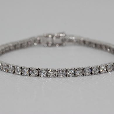 18ct White Gold Diamond Tennis Bracelet