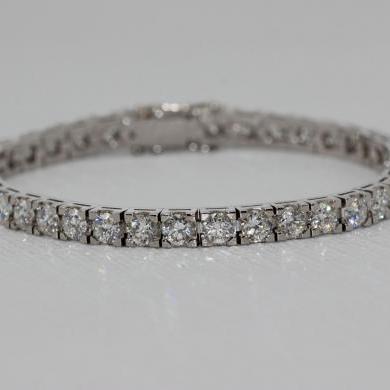 18ct White Gold Diamond Tennis Bracelet