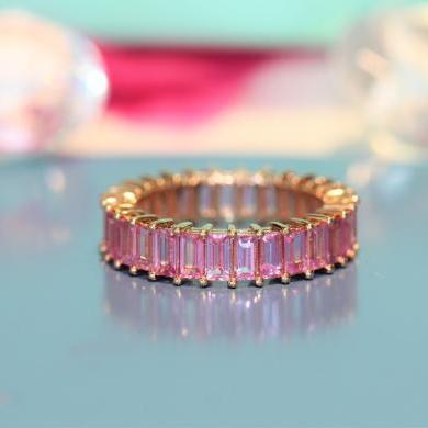 The Pink Sapphire Full Eternity Ring