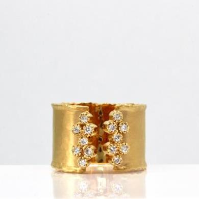 The Gold & Diamond Cuff Ring